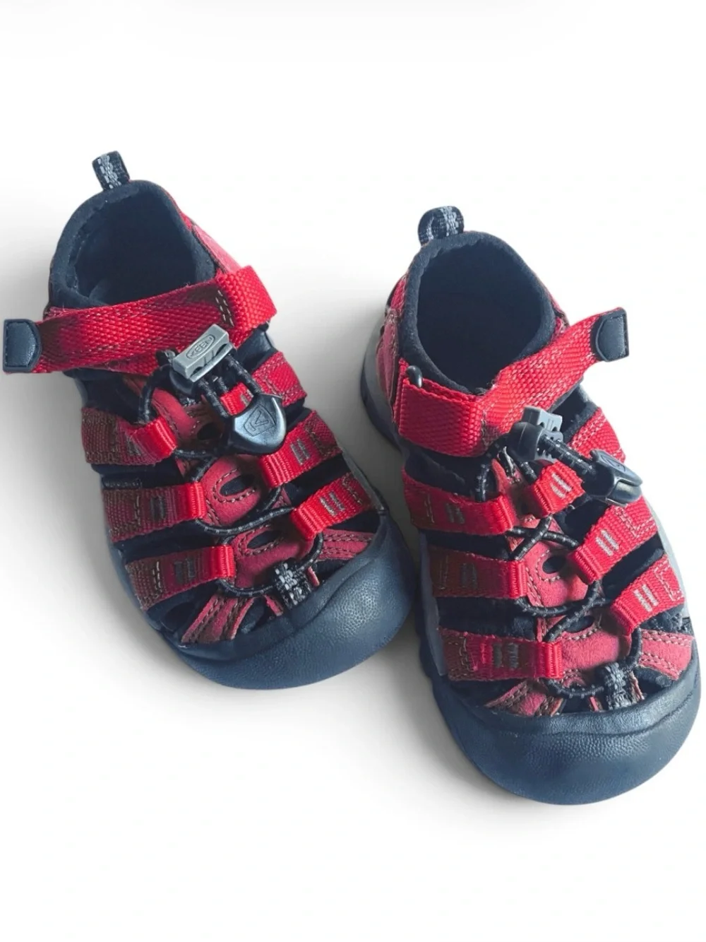 KEEN Kids Newport H2 Waterproof Hiking Sandals Red/Black Size 9 Toddler Shoes